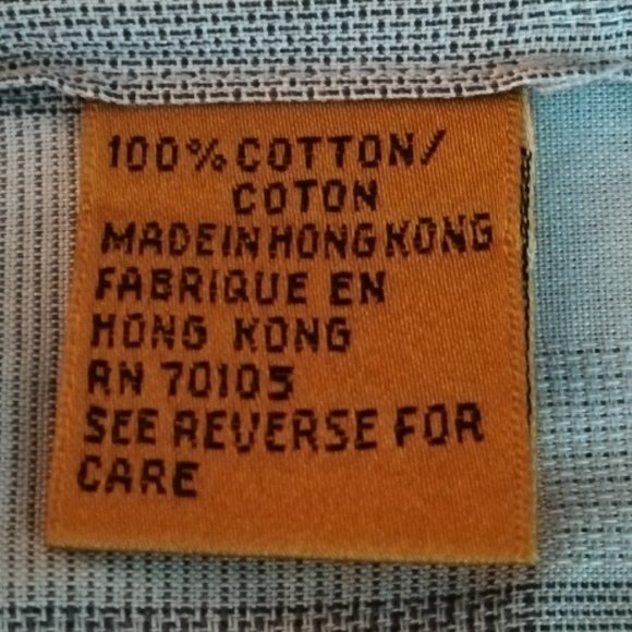 Gillio Grey Plaid Button Down Sports Shirt-Size XL - Picture 6 of 7